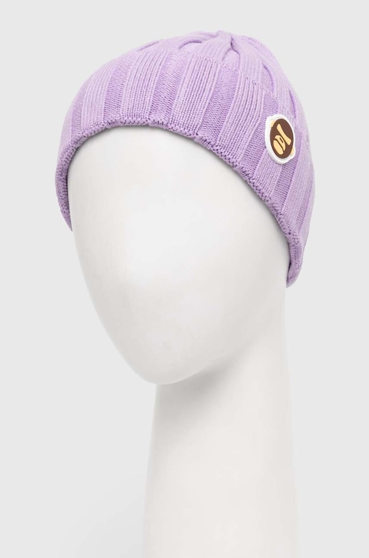 Akcesoria AAPE czapka Basic "Aldo" Badge AHT5245 fioletowy