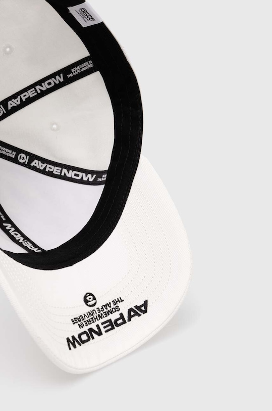 AAPE cotton baseball cap Cotton white ACP4865