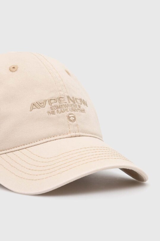 Accessories AAPE cotton baseball cap Cotton Washed ACP4940 beige
