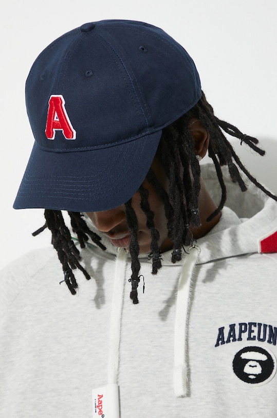 Хлопковая кепка AAPE Cotton Corduroy ACP5223 бежевый