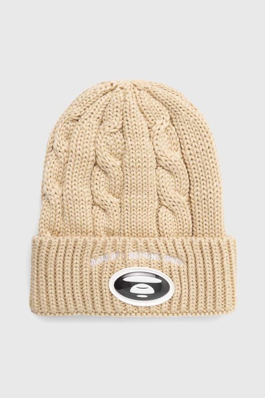 Шапка AAPE Cable інші бежевий AHT5236