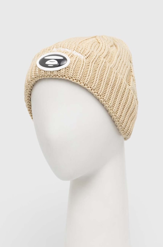 Аксесуари Шапка AAPE Cable AHT5236 бежевий