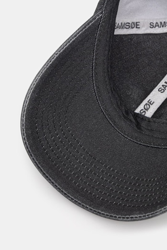 Samsoe Samsoe czapka z daszkiem bawełniana czarny U23200004