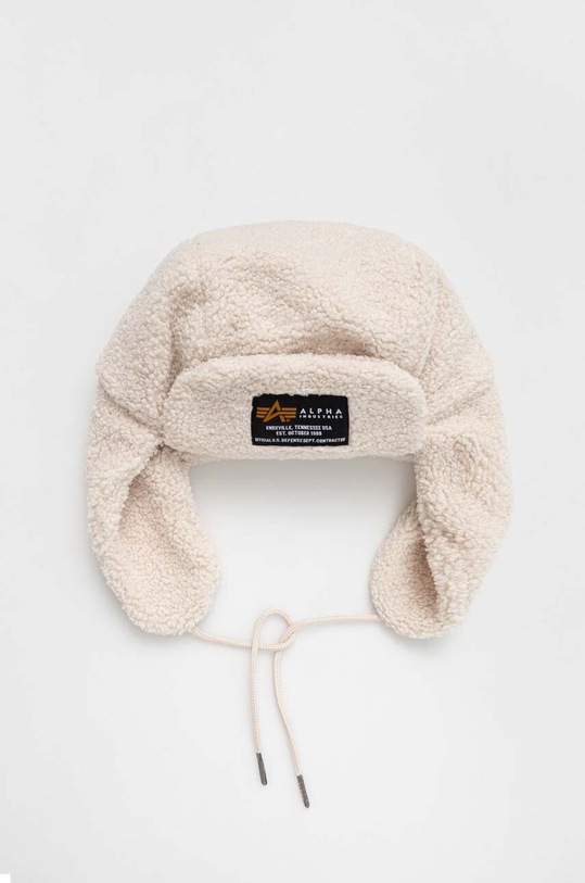 Шапка Alpha Industries аплікація бежевий 108903.16