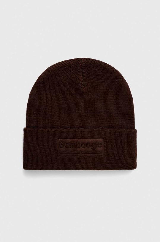Bomboogie czapka aplikacja brązowy LU7745TZVA3