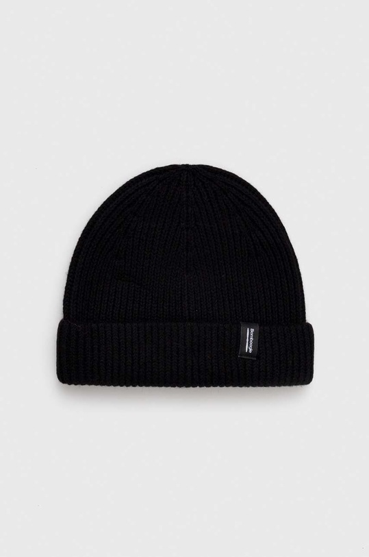Bomboogie czapka wełniana wełna czarny LU8286TZMA3
