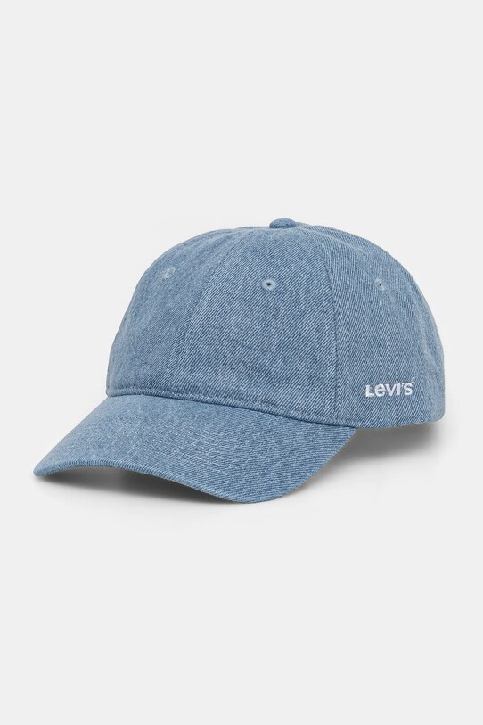 Хлопковая кепка Levi's хлопок голубой D7589.0003