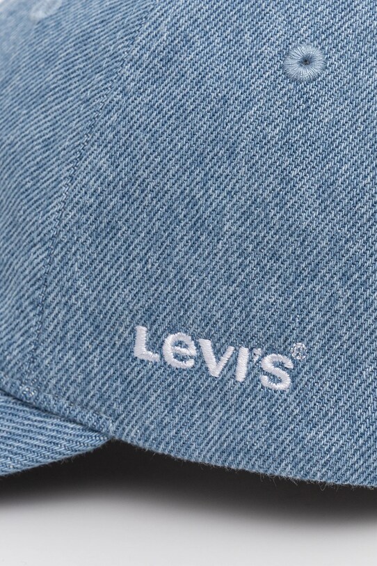 Хлопковая кепка Levi's D7589.0003 голубой AW23