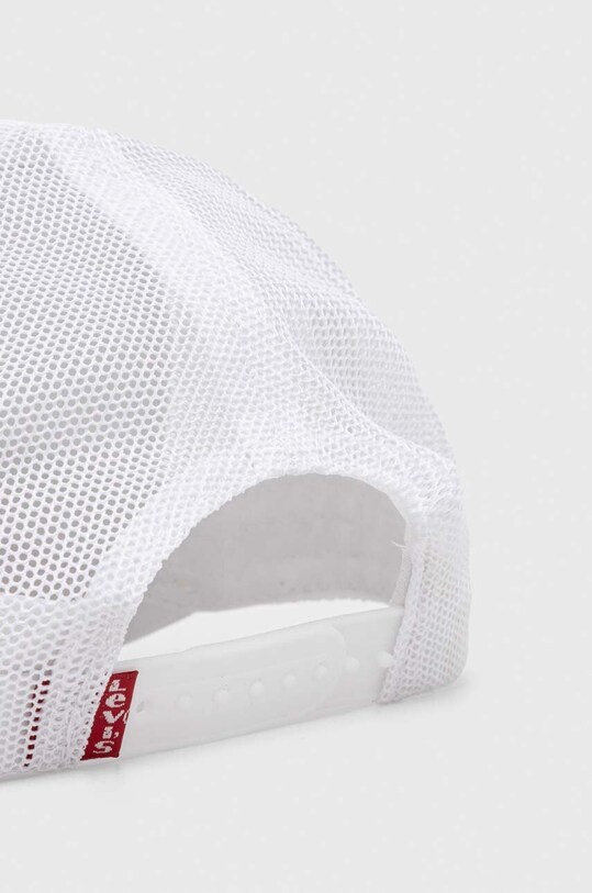 Akcesoria Levi's czapka z daszkiem D7736.0001 biały