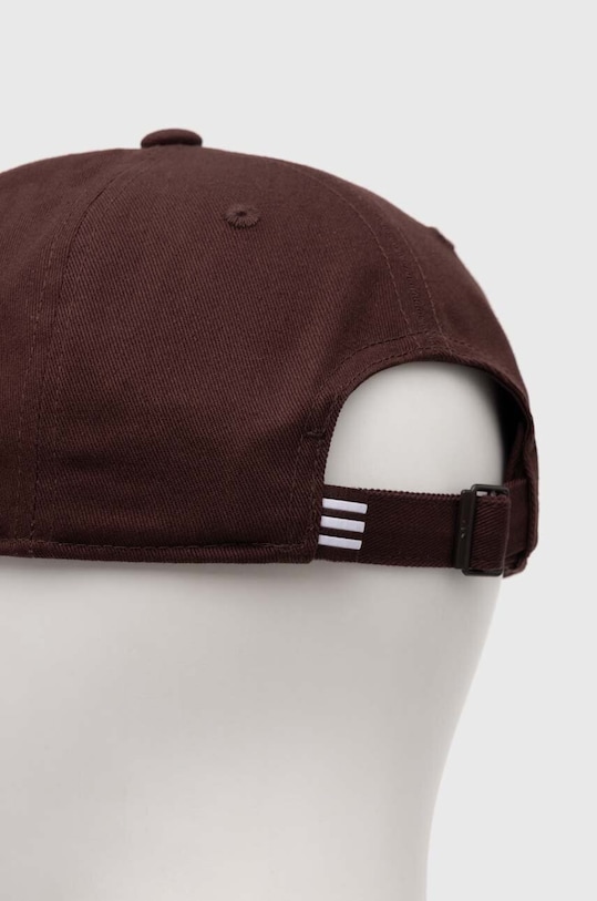 Akcesoria adidas Originals czapka z daszkiem bawełniana IL4846 brązowy