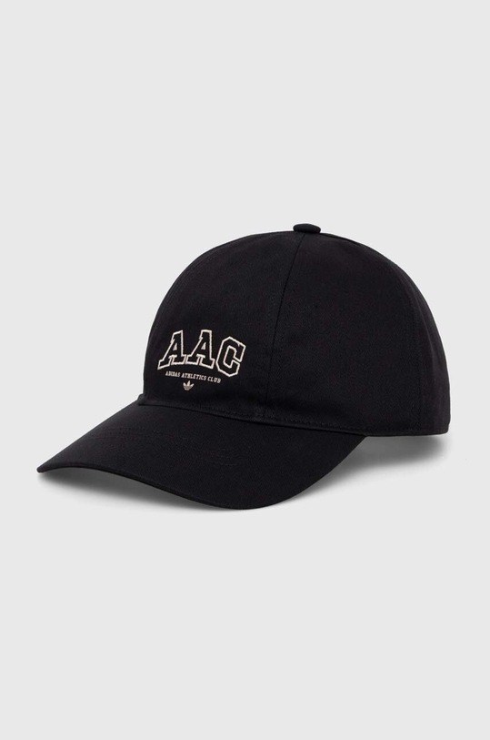 adidas Originals czapka z daszkiem bawełniana aplikacja czarny IL8445