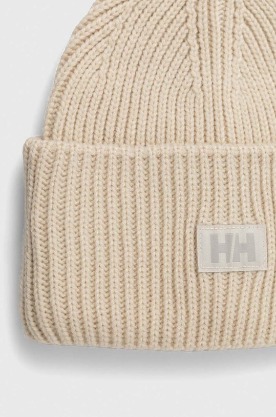 Akcesoria Helly Hansen czapka HH RIB BEANIE 54020 beżowy