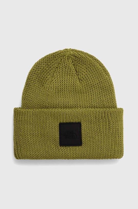 The North Face caciula imprimeu verde NF0A55KCM201