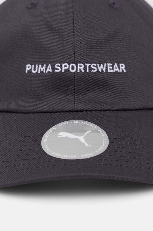 Puma czapka z daszkiem bawełniana 24036 szary AW24