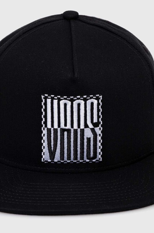 Vans czapka z daszkiem bawełniana VN0008PABLK1 czarny AW23