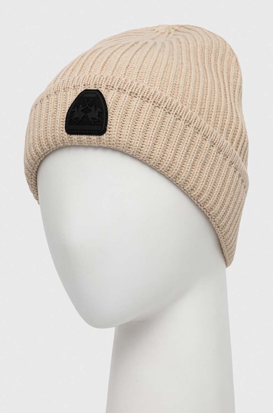 La Martina czapka WUH006 beżowy AW23