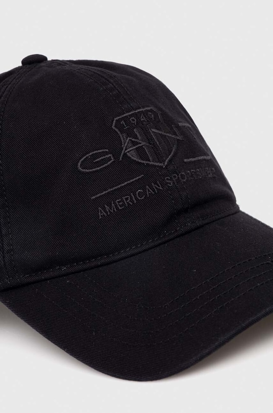 Bavlnená šiltovka Gant 9900117 čierna AW24
