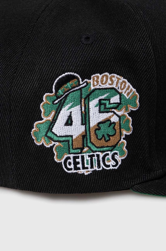 Akcesoria Mitchell&Ness czapka z daszkiem BOSTON CELTICS HHSS6044.BCEYYPPPBLC czarny