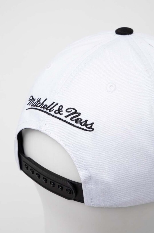 Бавовняна бейсболка Mitchell&Ness BROOKLYN NETS HHSS6001.BNEYYPPPWHI білий AW23