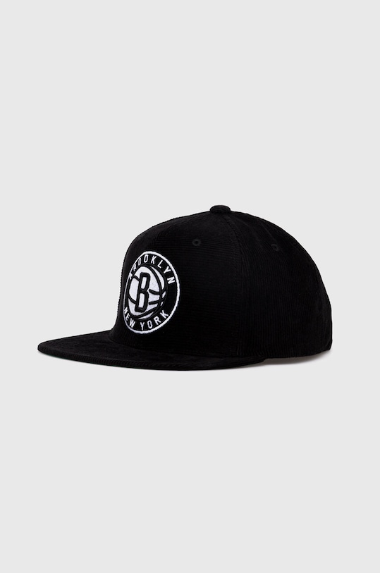 Bavlněná baseballová čepice Mitchell&Ness BROOKLYN NETS bavlna černá HHSS6049.BNEYYPPPBLC