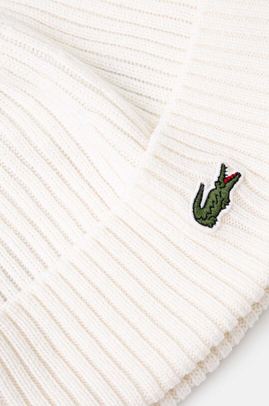 Шерстяная шапка Lacoste RB0001 бежевый AW24