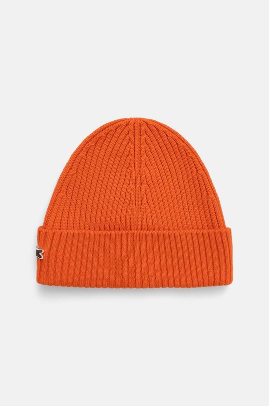 Lacoste czapka wełniana wełna pomarańczowy RB0001
