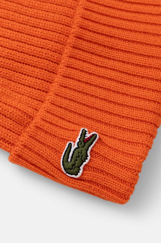 Akcesoria Lacoste czapka wełniana RB0001 pomarańczowy