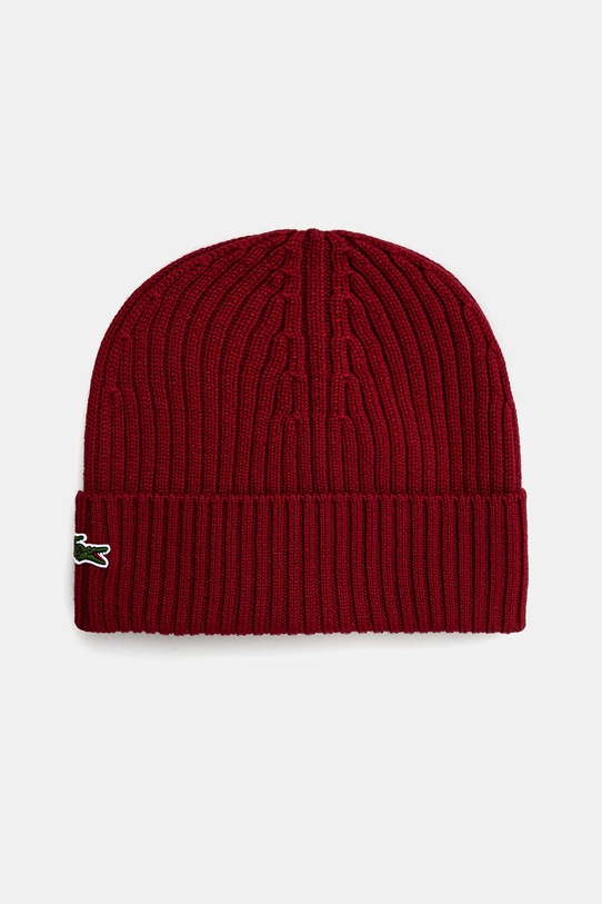 Lacoste berretto in lana lana rosso RB0001