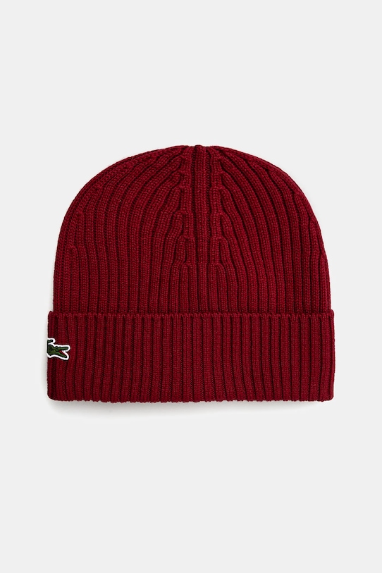 Lacoste berretto in lana lana rosso RB0001