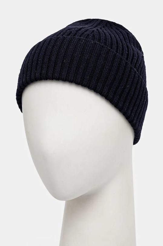 Vlněná čepice Lacoste RB0001 námořnická modř AW25