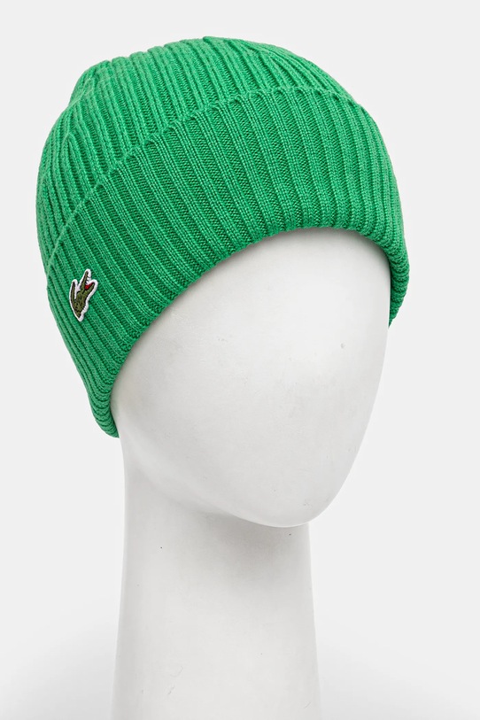 Akcesoria Lacoste czapka wełniana RB0001 zielony