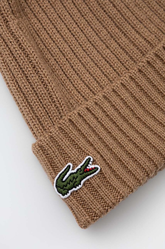 Lacoste czapka wełniana RB0001 brązowy AW25