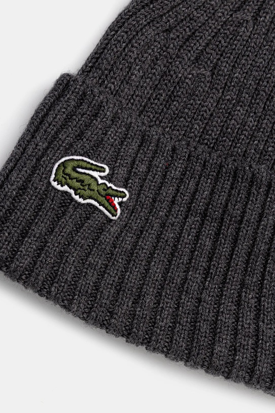Doplnky Vlnená čiapka Lacoste RB0001 sivá