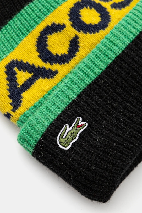 Lacoste czapka wełniana RB1490 czarny AW23