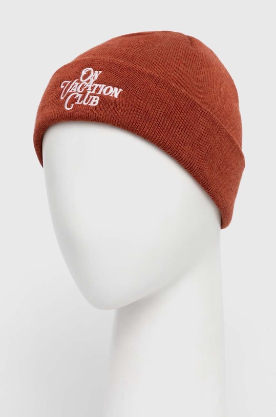 Вовняна шапка On Vacation OVC.B20 коричневий AW23