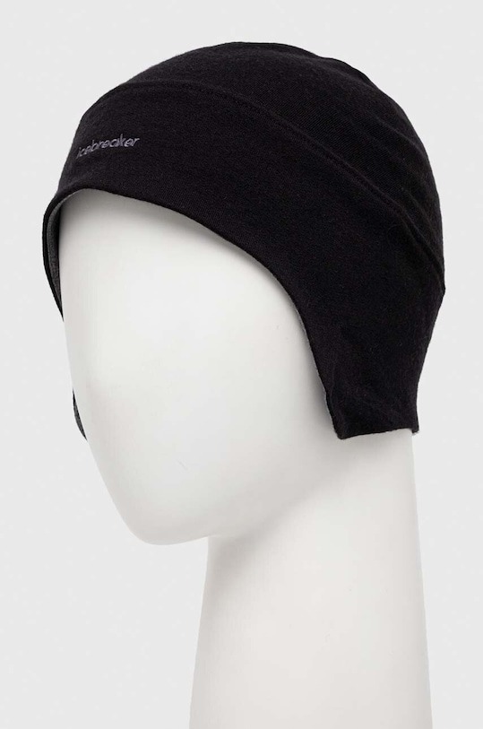 Icebreaker czapka Quantum IB0A56GJ0011 czarny AW23