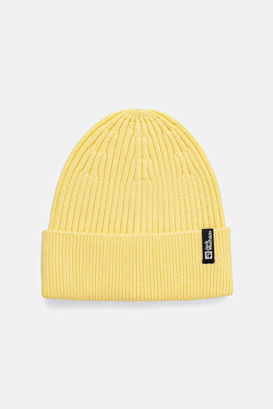 Jack Wolfskin căciulă uni galben 1909252