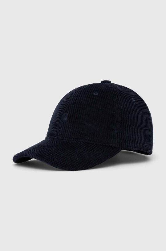 Carhartt WIP czapka z daszkiem bawełniana Harlem Cap gładkie granatowy I026890.1CXX