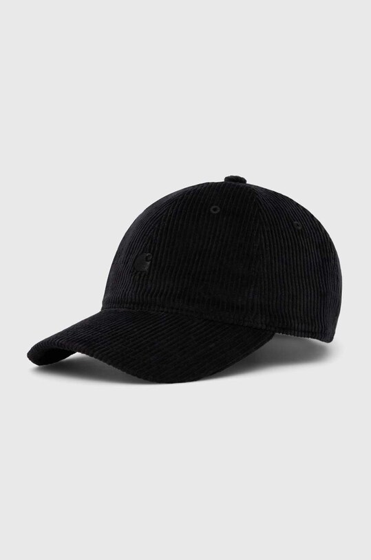 Вельветова кепка Carhartt WIP гладкий чорний I026890.89XX
