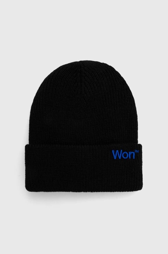 Шапка з домішкою вовни Won Hundred аплікація чорний 2011.17021