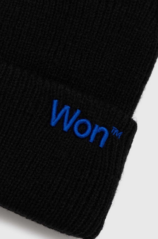 Шапка з домішкою вовни Won Hundred 2011.17021 чорний AW23