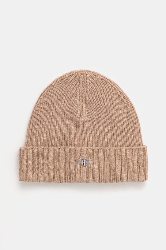 Vlnená čiapka Gant vlna béžová 9910023