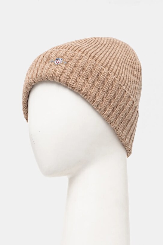 Μάλλινο σκουφί Gant 9910023 μπεζ AW24