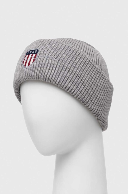 Шапка с примесью шерсти Gant 9910029 серый AW23