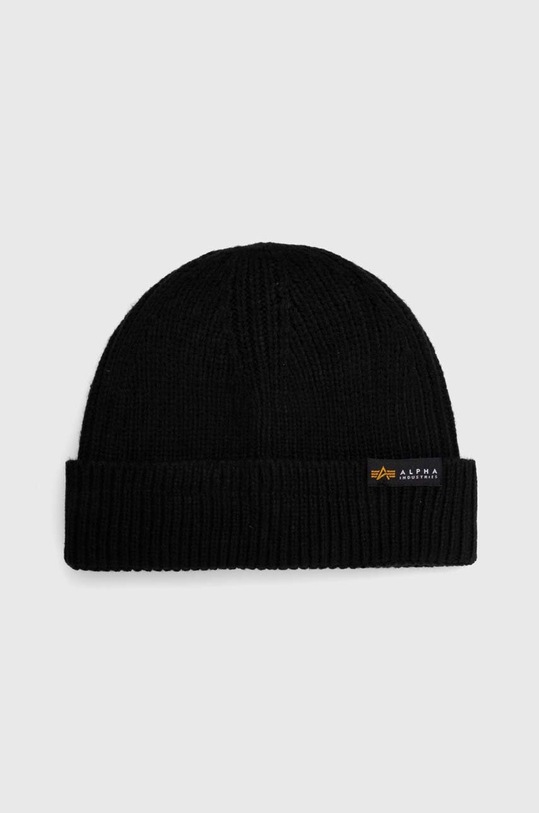 Шапка Alpha Industries Dockers Beanie изчистен черен 138905.03