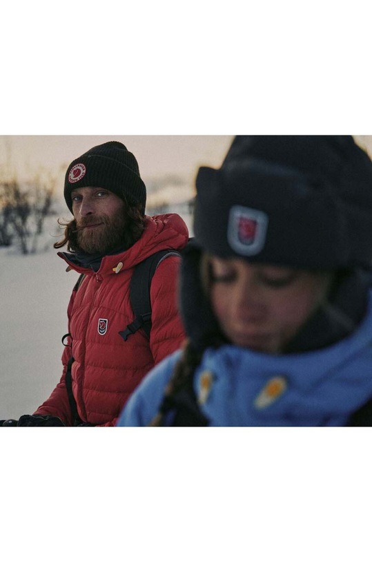 Вовняна шапка Fjallraven 1965 Logo чорний F78142.550