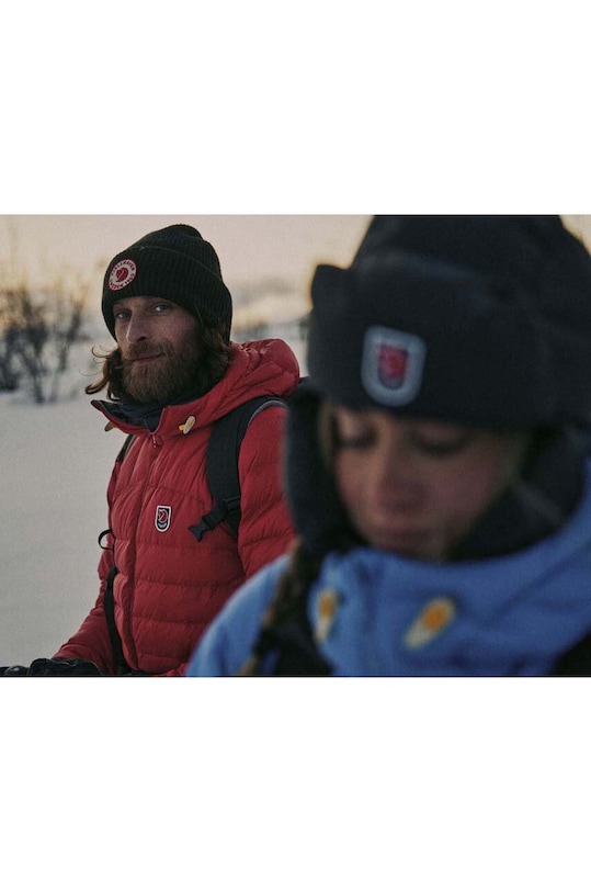 Vlněná čepice Fjallraven 1965 Logo černá F78142.550