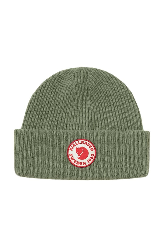 Аксесоари Вълнена шапка Fjallraven 1968 Logo F78142.677 зелен