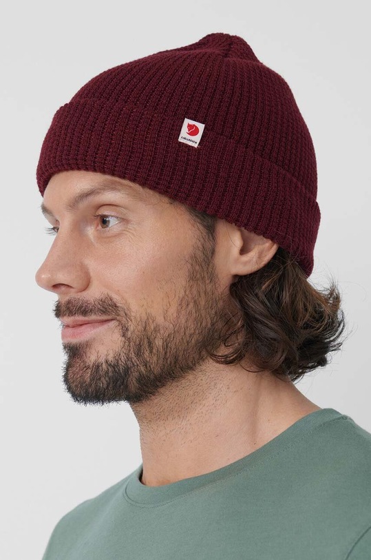 Fjallraven beanie Tab maroon F84767.356