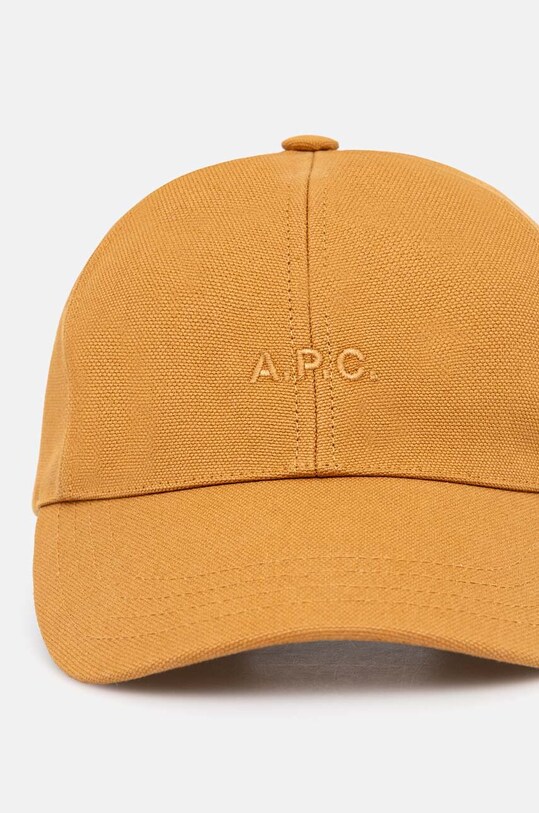 Бавовняна бейсболка A.P.C. COCPR.M24069 бежевий AW24